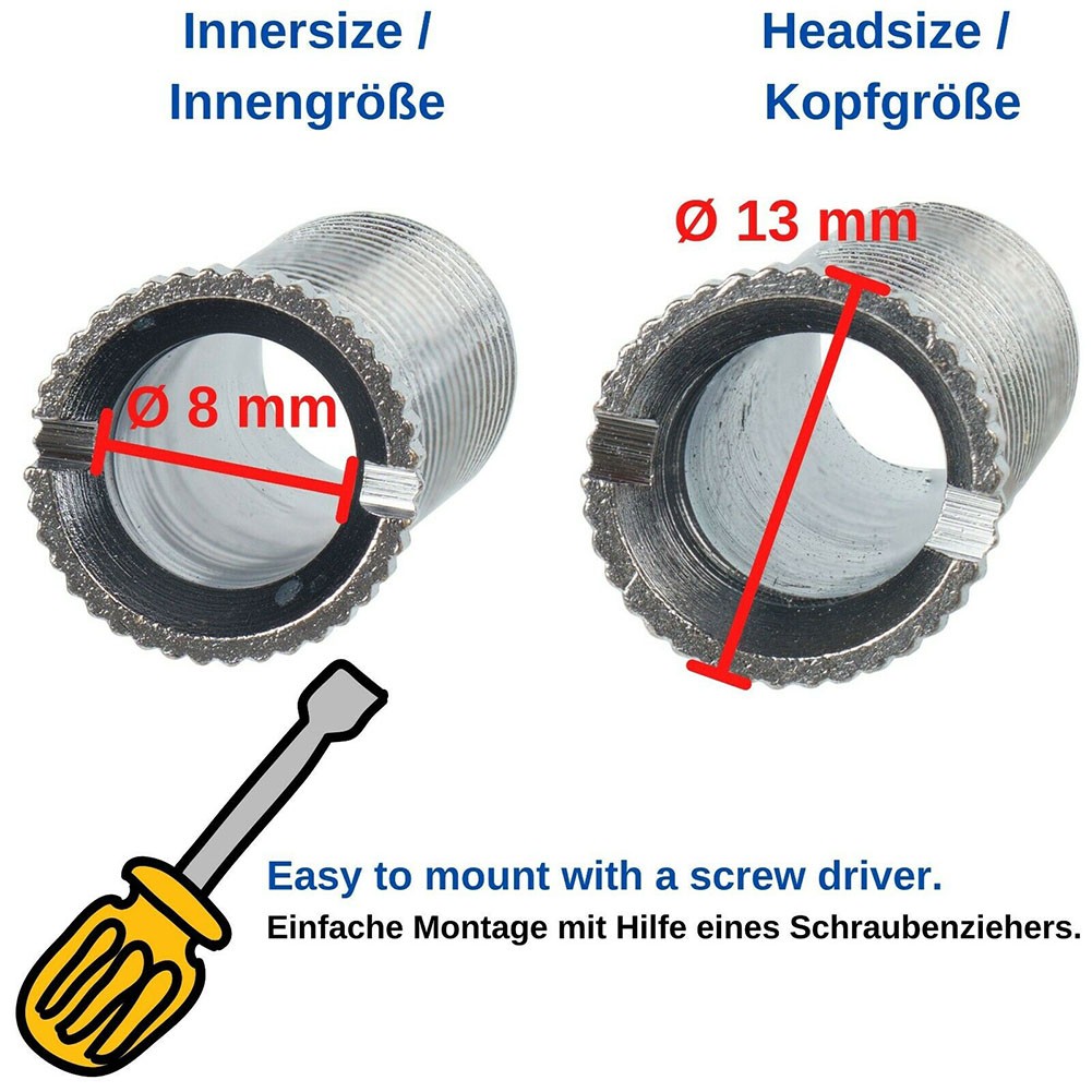 1/2/5pc 35mm /45mm Kitchen Sink Basket Strainer Waste Threaded Screw Connector Stainless Steel Kitchen Fixtures Tools