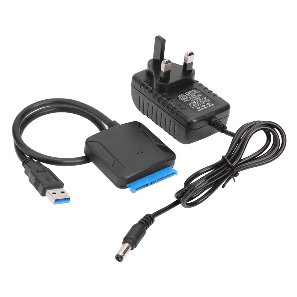 USB 3.0 To SATA 3 Cable SATA To USB Adapter Convert Cables Support 2.5/3.5 Inch External HDD SSD Hard Disk Drive Adapter 4.9 27: with UK Plug