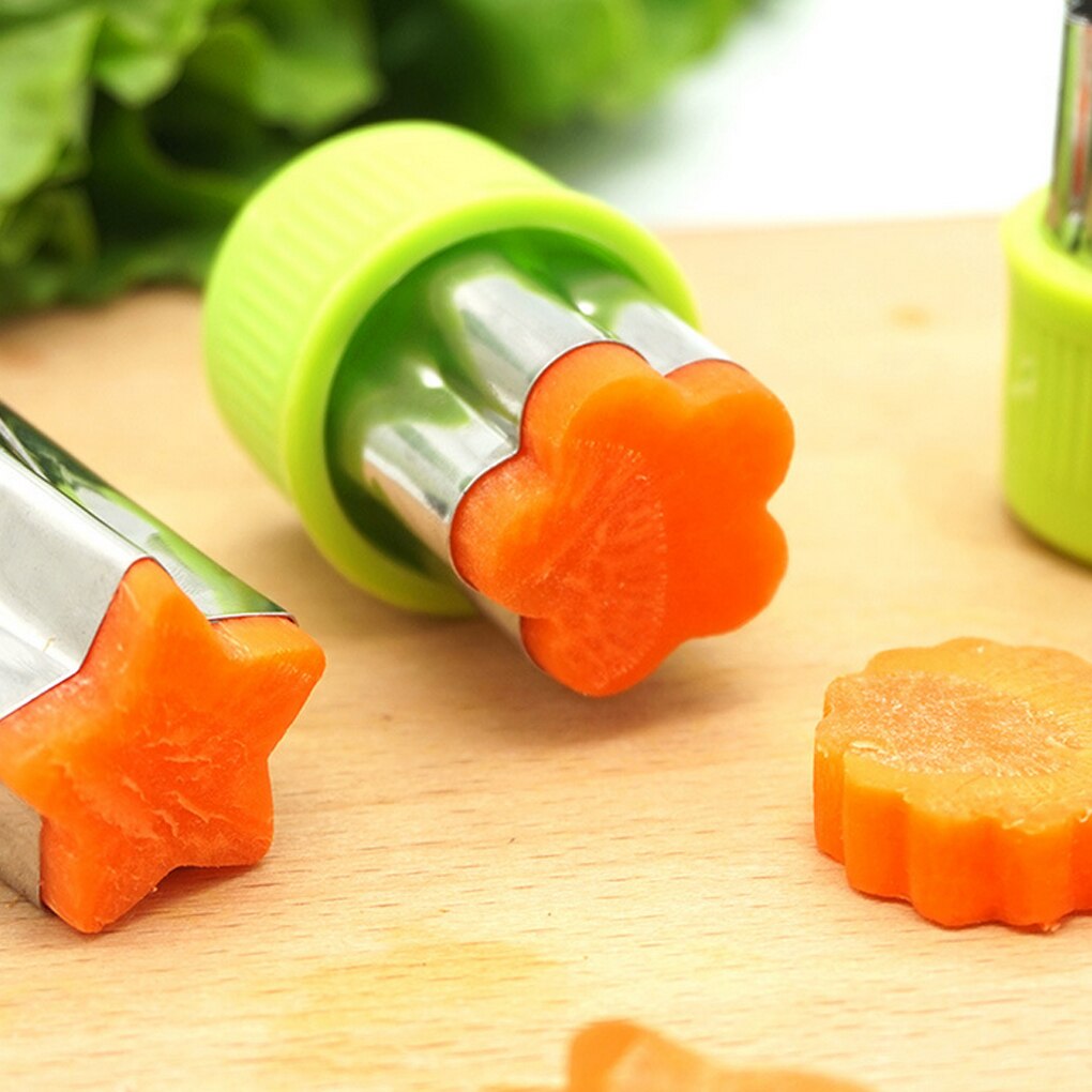 Rice Vegetable Fruit Cutter Mold 12Pcs/set Flowers Cartoon Cutter Mold Stainless Steel Cake Cookie Biscuit Cutting Shape Tools