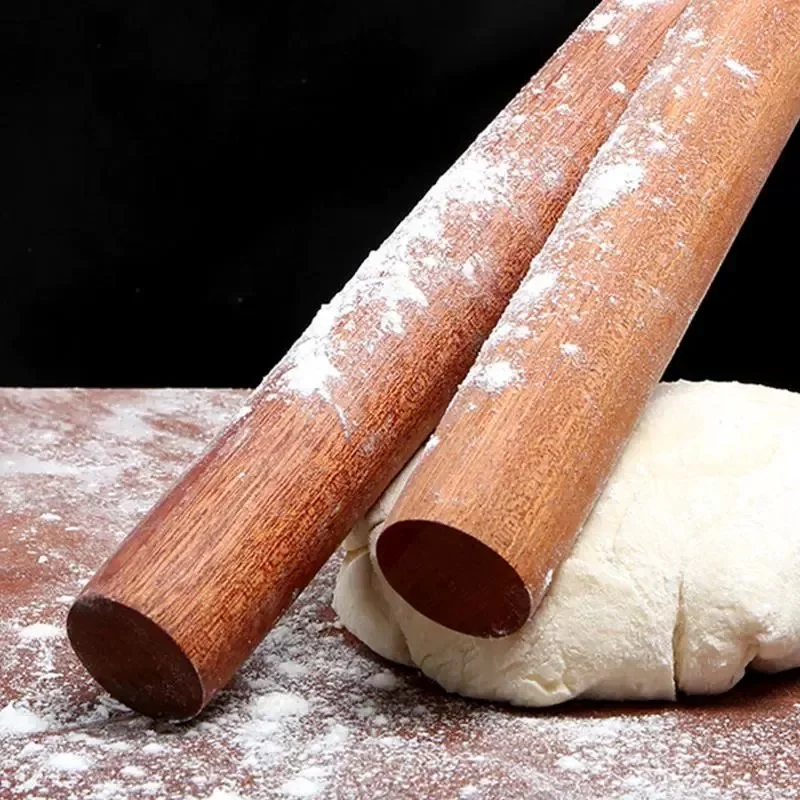 30/50/60cm Wooden Rolling Pin Fondant Cake Decoration Dough Roller Cooking Pastry Baking Tool Kitchen Accessories