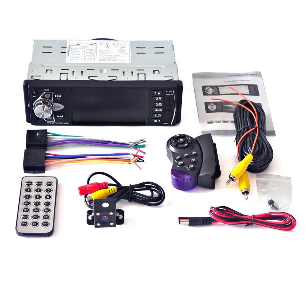 Car MP5 Player - 4.1 Inch Screen - Bluetooth - FM Radio - Backup Camera Input - Plastic/Hardware