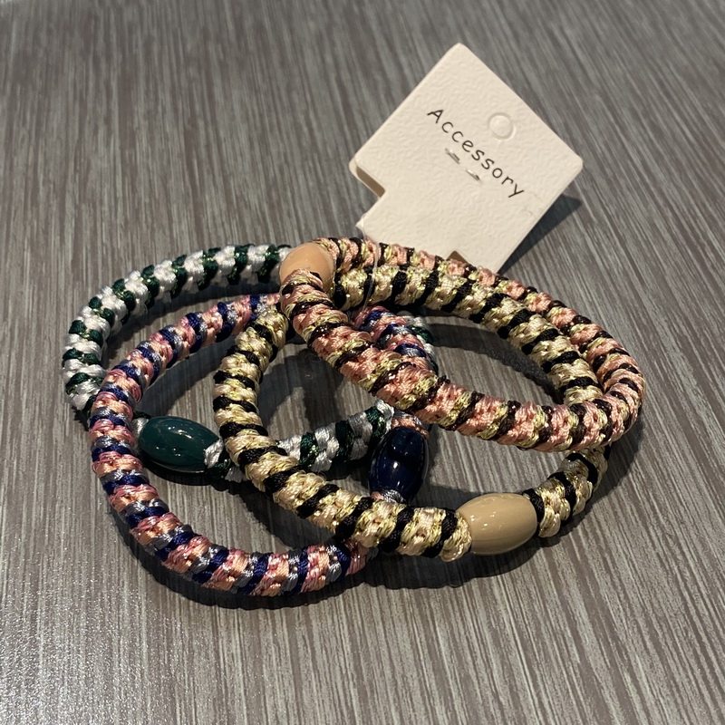 4 stks/set Vrouwen Hoge Elastiek haar elastiekjes Weave Rubberen Bandjes Voor Armbanden dames elastieken haarelastiek knekki haar elastiek Mode knekkies haar elastiek haarelastiekjes dames: Donker Kaki