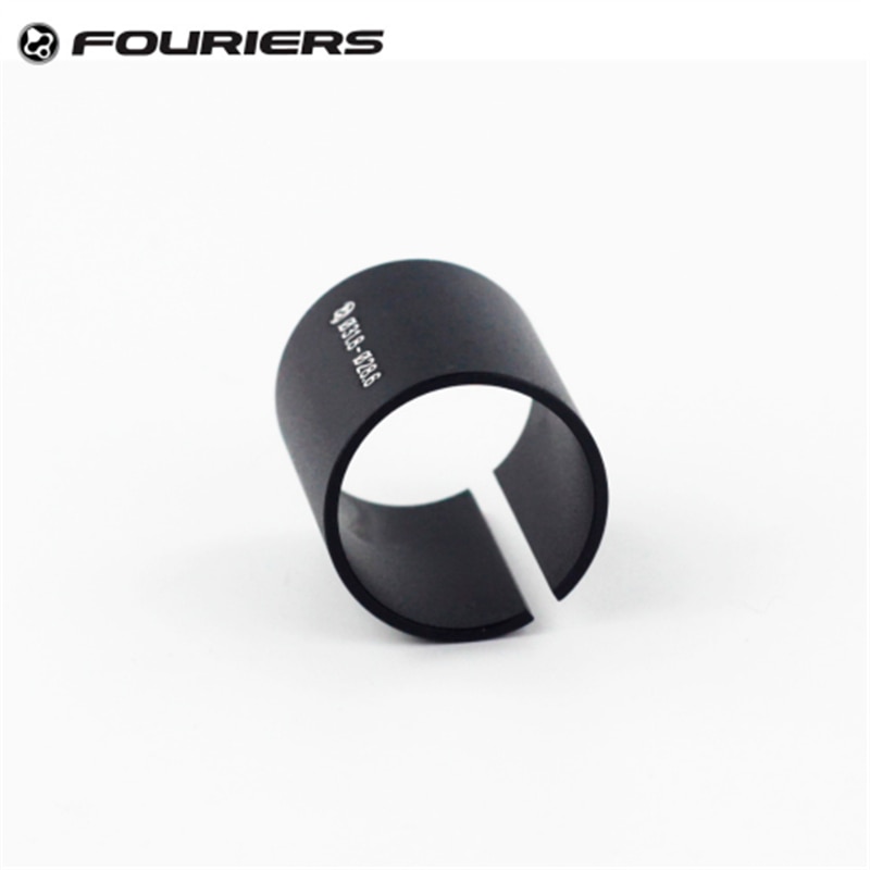 Fouriers legeringsgaffel shim 1 1/4 "  to 1 1/8 " røradapter 31.8mm to 28.6mm od2 stilkreducerende ærme cykelgaffel shim adapter