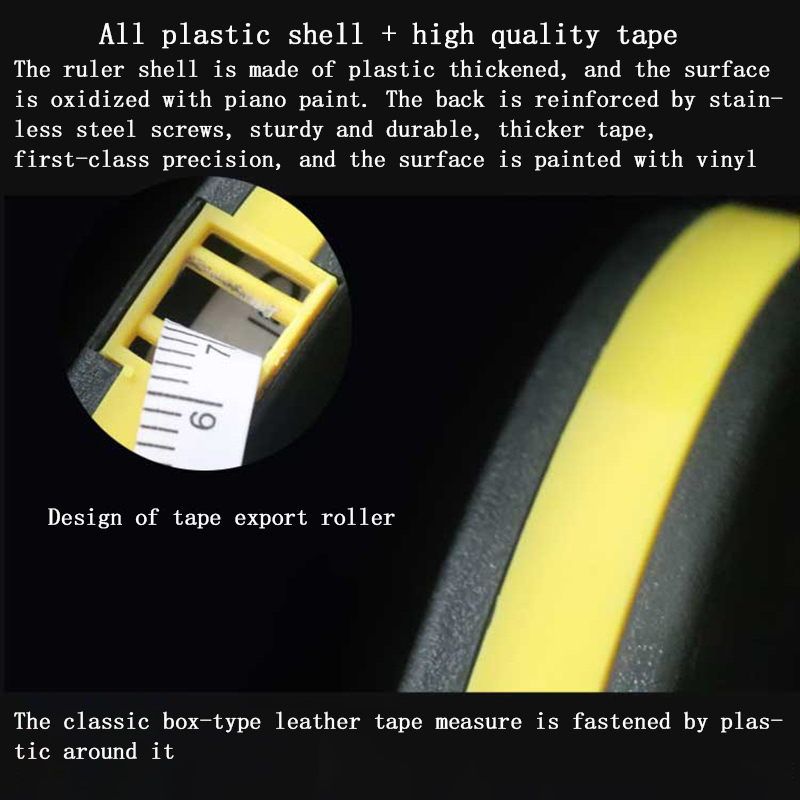 20m 30m 50m 100m Retractable Fiberglass Soft Measuring Tape Skyasia Metric Fiber Water Proof Leather Tape Mesure