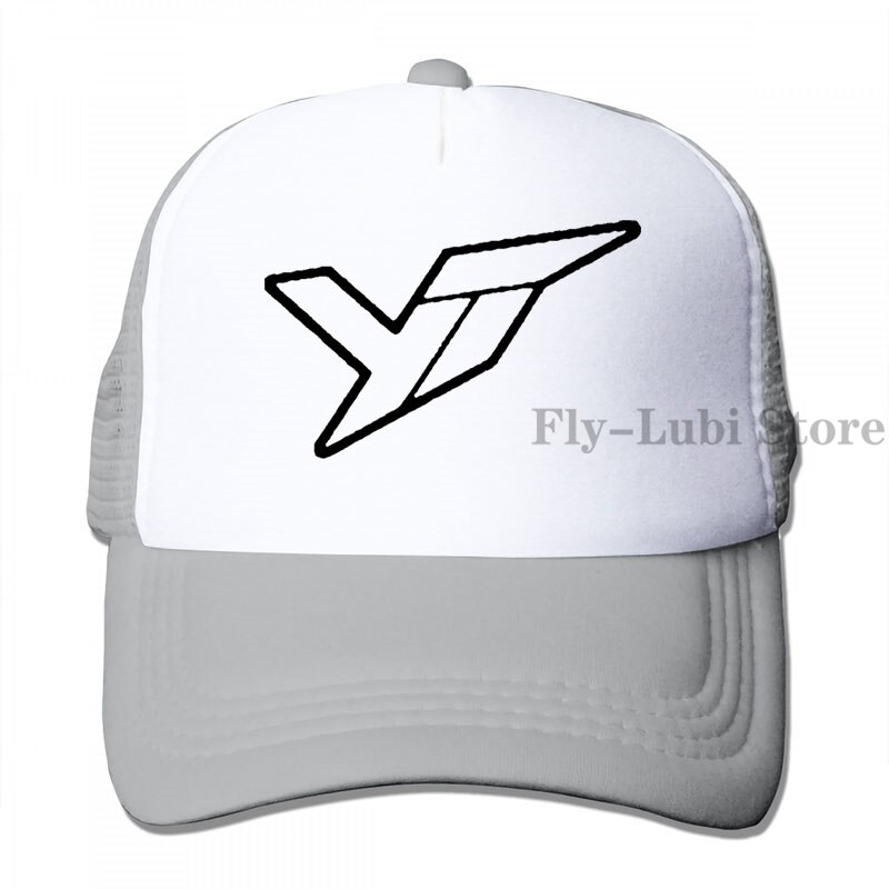 Yt Industries Outline Baseball cap men women Trucker Hats adjustable cap: 3-Gray