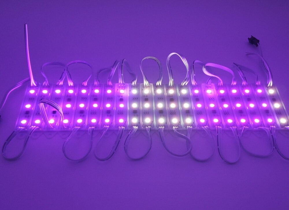 !20pcs/lot DC12V WS2811 LED pixel module 0.72w IP68 rated.white wire with JST/13.5mm/18.5mm/xconnect connectors