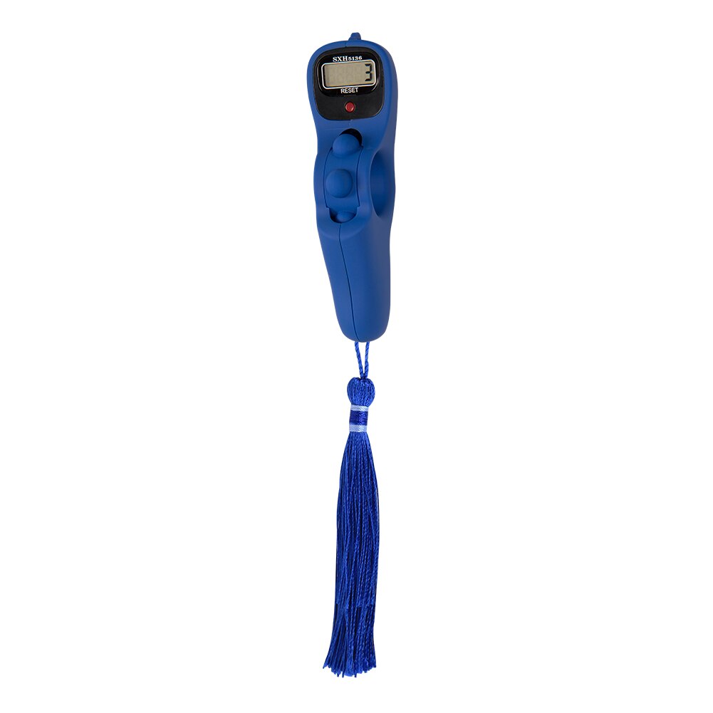 2038P kutas dekompresyjna zabawka cyfrowy elektroniczny różaniec licznik robić medytacji praktyczne cyfrowe koraliki zegar robić medytacji: Niebieski