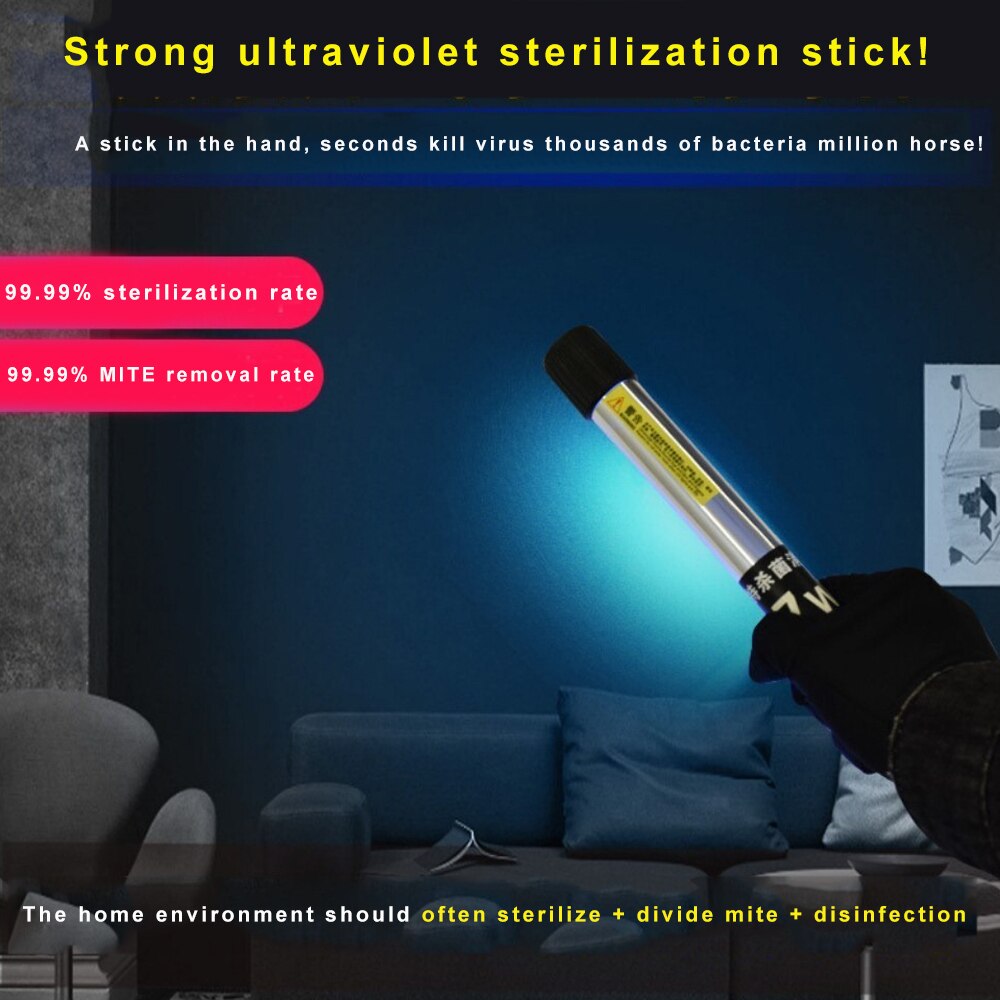 UV Licht Handheld Uv Effiziente Entkeimungslampe Uv Ozon Desinfektion Sterilisation Stick für Home Office