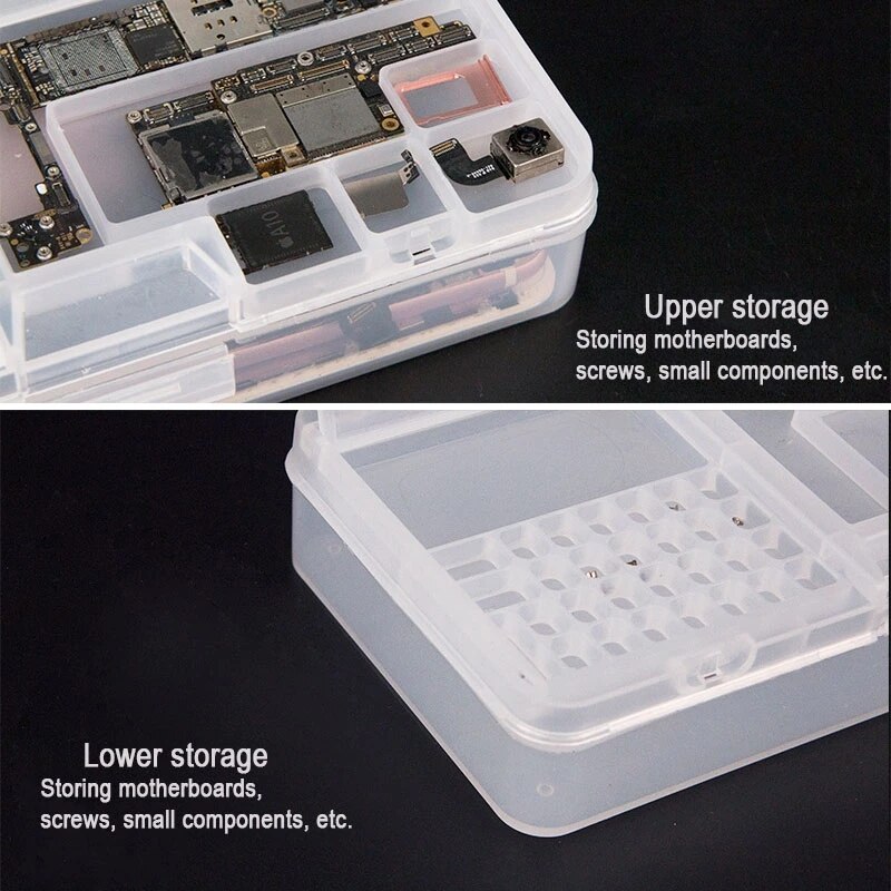 Sunshine SS-001A Phone Repair Multi-function Storage Box LCD Screen Mainboard IC Assembly Plastic Organizers Box