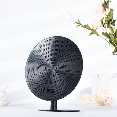 Retro Hout Draadloze Bluetooth Speaker Nfc Touch Oppervlak Subwoofer Home Bluetooth 4.2 Audio Center Desktop Tws Stereo Boombox Aux: black