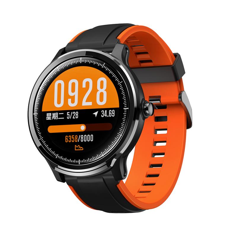 SN80 Bluetooth Smart Horloge Serie DIY wijzerplaat Hartslag Fitness Monitor Bluetooth Call Smartwatch Serie 5 voor Apple Android: Black orange