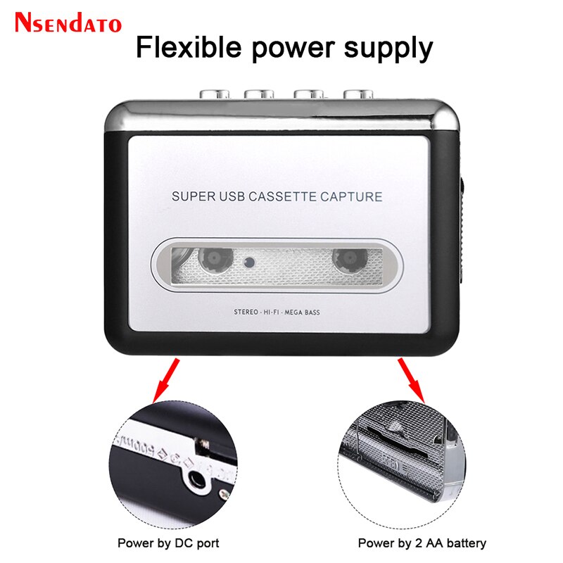Ezcap 220 Cassette Capture Radio Speler Cassette Naar MP3 Converter Capture Audio Music Player Tape Cassette Recorder Via Usb