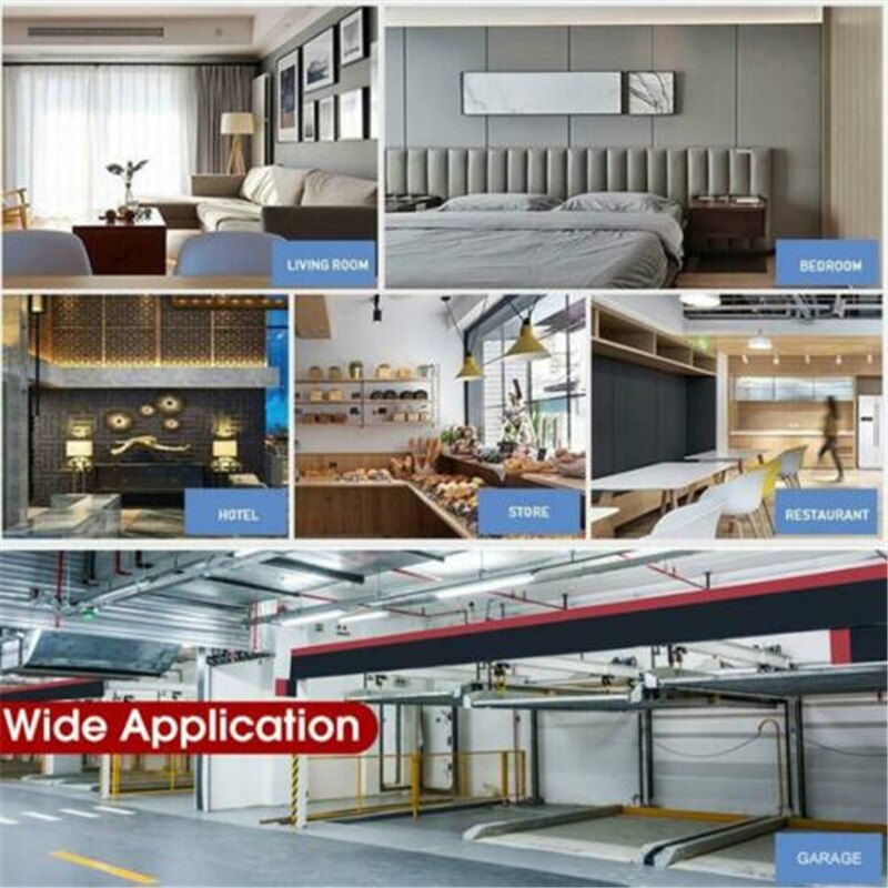 LED Garage Light Ceiling Lights 85-265V 30-75W Fixture Deformable Lamp Workshop Stadium LED Industrial Lighting Deformation Lamp