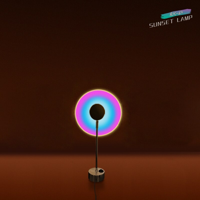 Usb Sfeer Lampen Led Nachtlampje 180 Graden Rotatie Regenboog Zonsondergang Projectie Lamp Voor Thuis Coffe Winkel Achtergrond Muur: Rainbow