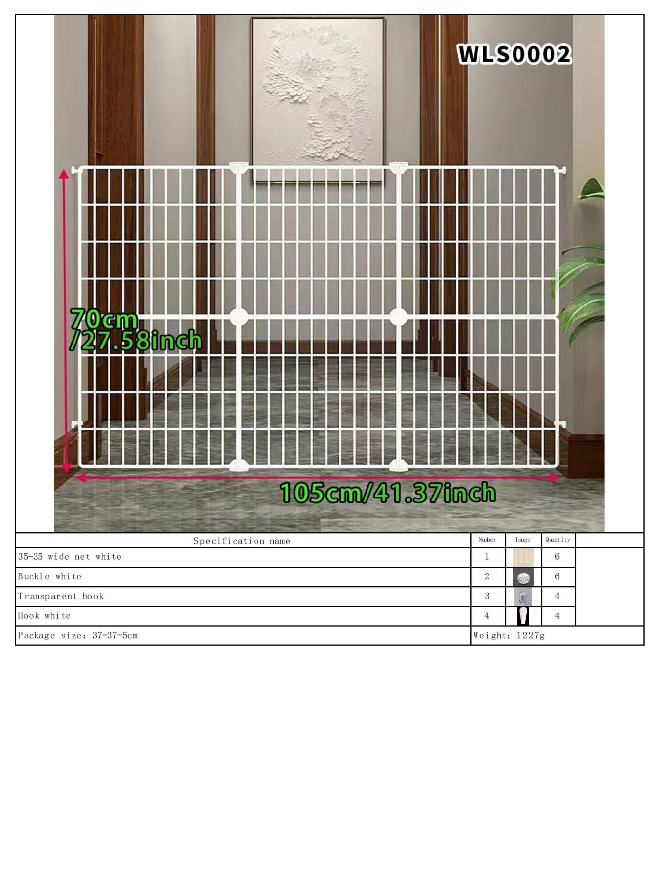 Deurblokkering voor katten, kattenhek, reling voor huisdieren, isolatiedeur, kattenbaffle, deurhek, kattenhek, reling voor binnen: green