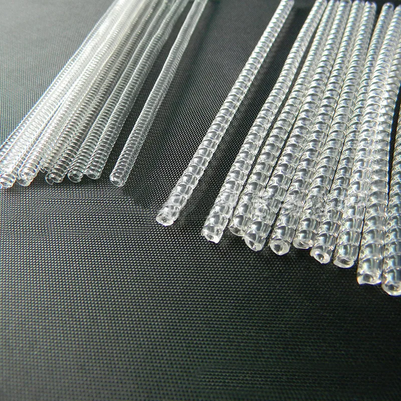 10 cm 4 storlekar spiral åtdragare ring storlek transparent silikon justerare för lösa ring smycken skydd