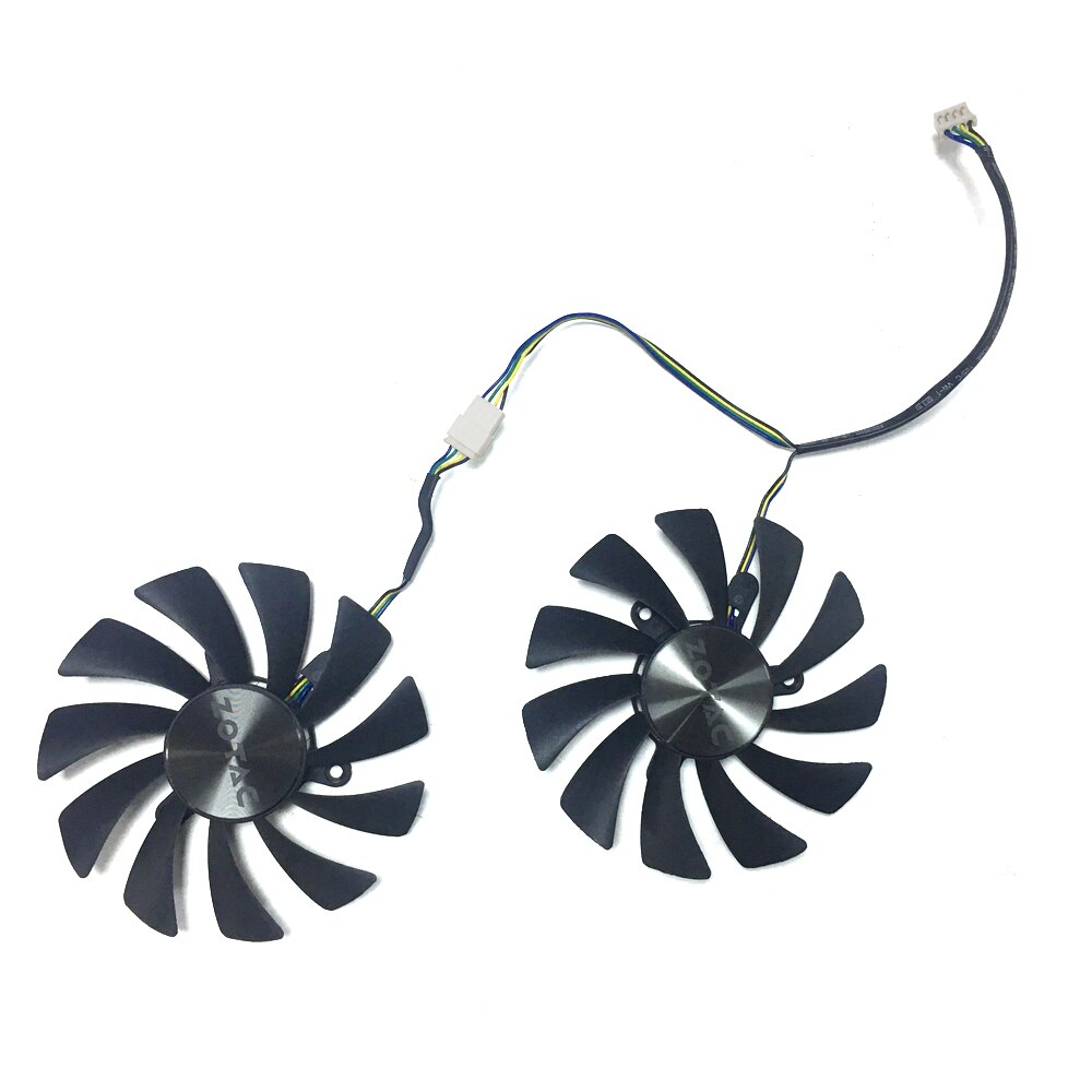 95mm gpu blæser gaa 8 s 2u til zotac gtx 1070 1080 ti gtx 1070ti 1080ti amp edition grafikkort køleblæsere 4 pin køler blæser: Logo blæser