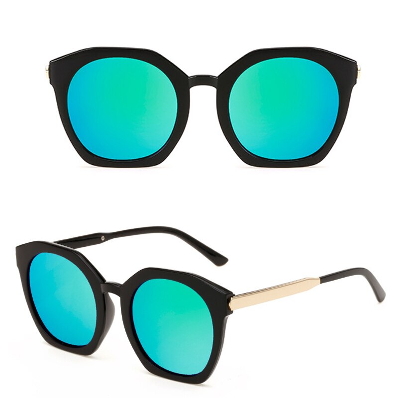 Gafas de sol con revestimiento de espejo, gafas de sol redondas circulares para mujer, gafas de sol con puntos cuadrados para mujer, gafas de de para hombre, gafas de sol: CJ15946 C7