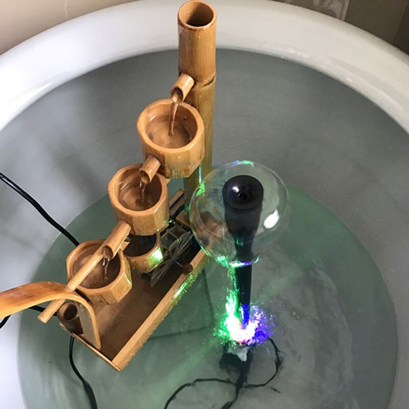 doprowadziło grzyb fontanna 10/15/25/35W pompa głębinowa ogród skalny staw akwarium krajobrazu fontanny rozpylać + rura przedłużająca