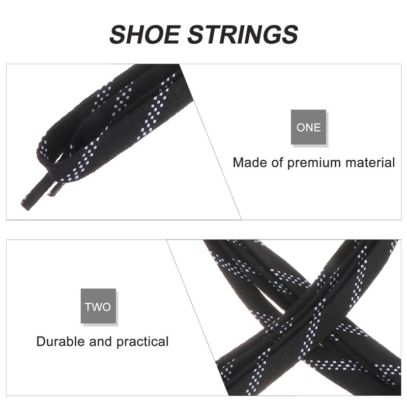 Cordones para patines profesionales de Hockey sobre hielo, cordones encerados para zapatos anticongelantes y antiroturas, para deportes, esquí y Hockey, 1 par