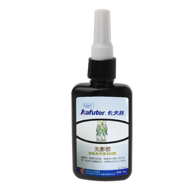 50ml K-300 cola uv que cura a colagem líquida de vidro transparente adesiva do reparo da ligação