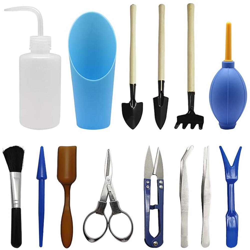 Garden Transplanting Kit Succulent Care Succulent Transplant Tool Accessories Gardening Hand Planting Tools Set Flowers Supplies: Army Green