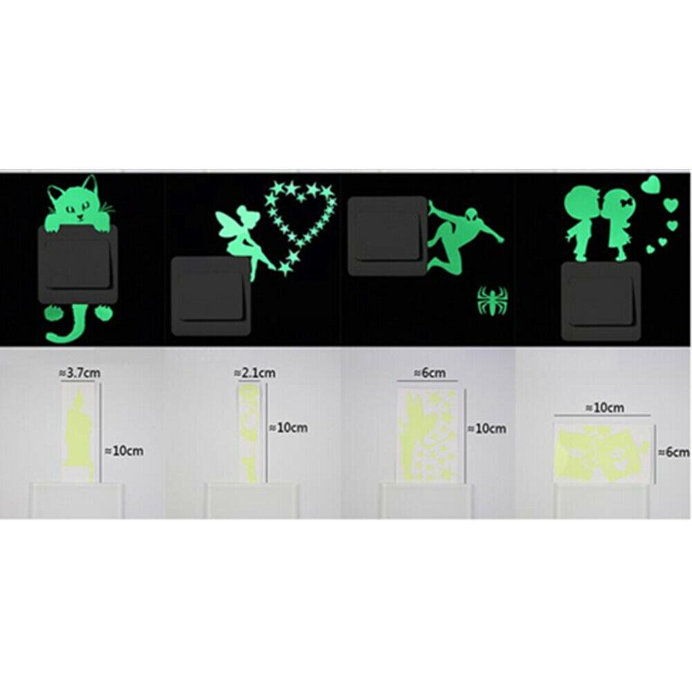 leuchtend glühen in das dunkel Schalter Zauberstab Aufkleber Fluoreszierende Aufkleber Startseite Zimmer Dekor Baby Zimmer Decorction