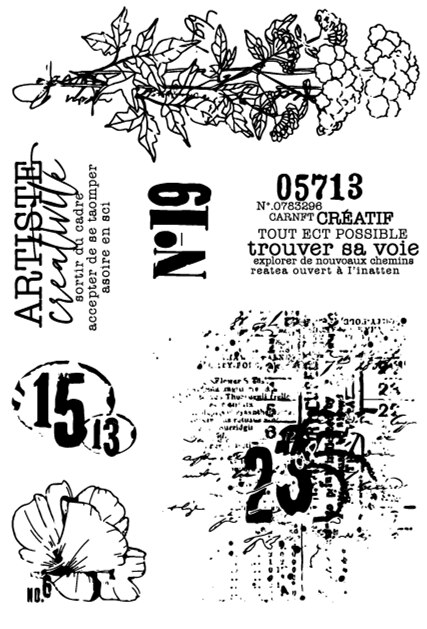 Fransk genomskinlig stämpel för scrapbooking transparent silikongummi gör-det-själv fotoalbumdekor  f131: Kastanjebrunt