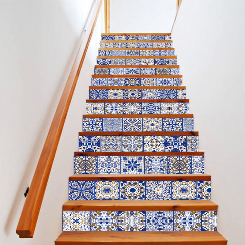 13pcs/set 3D Stair Riser Floor Stickers Waterproof Removable Self Adhesive DIY Stairway Decals Murals Home Decor