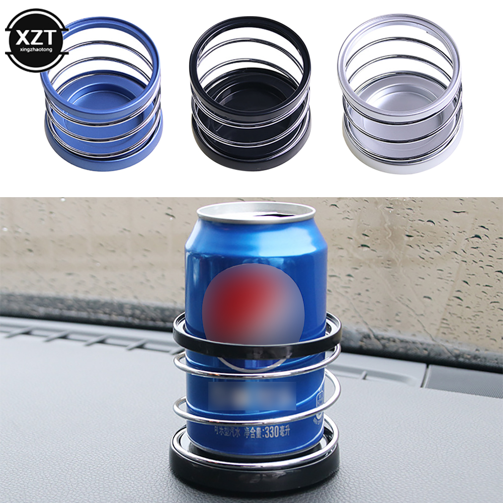 Porte-gobelet à ressort pour voiture, support de téléphone pour boisson T1, accessoires d'intérieur de voiture, portable, universel, évaluation, stockage,