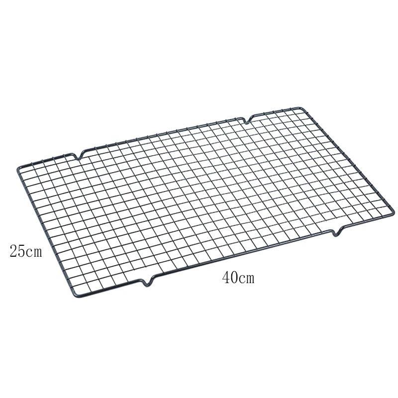 Rustfrit stål kølestativ trådrist kage mad stativ ovn sikker køkken bagning pizza brød grill holder hylde