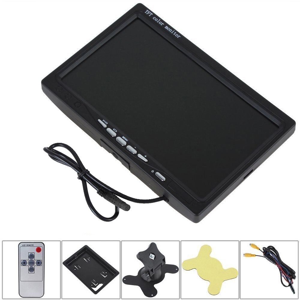 Hikity 7 Inch Tft Lcd-kleurenscherm Hd Monitor Car Rear View Monitor Achteruitkijkspiegel Voor Voertuig Backup Camera Parkeerhulp systeem
