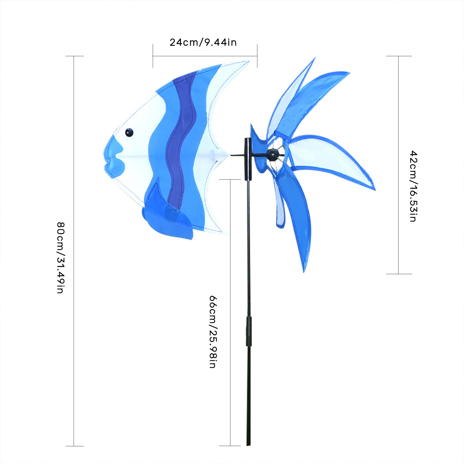 Creatieve Smeedijzeren Dolfijn Windmolen Leuke Kleur Oceaan Vis Windmolen Mode Tuin Windmolen Woondecoratie: B