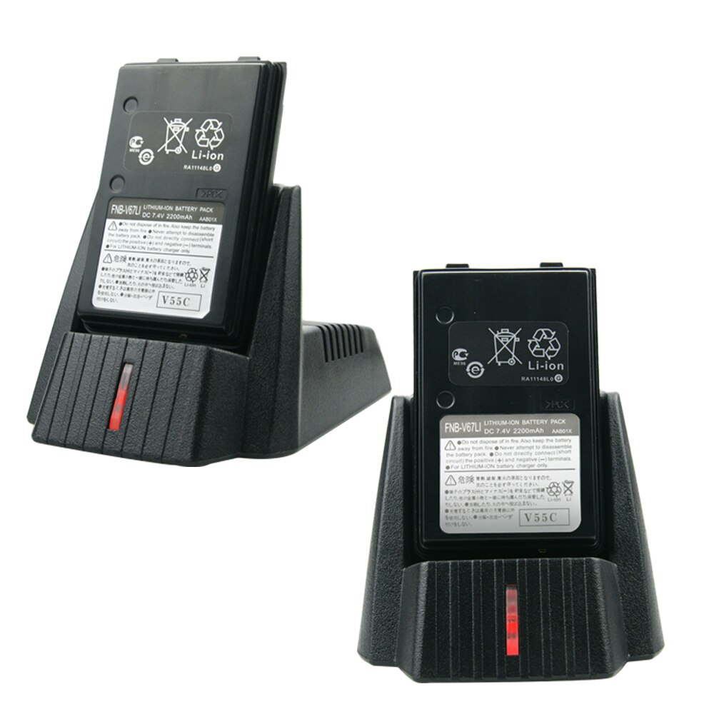 FNB-V67LI Li-ion Battery Charger VAC-10 For YAESU VERTEX VX-160 VX-168 VXA-210 VX-150 FT-60R Two Way Radio Charger Base CD-30