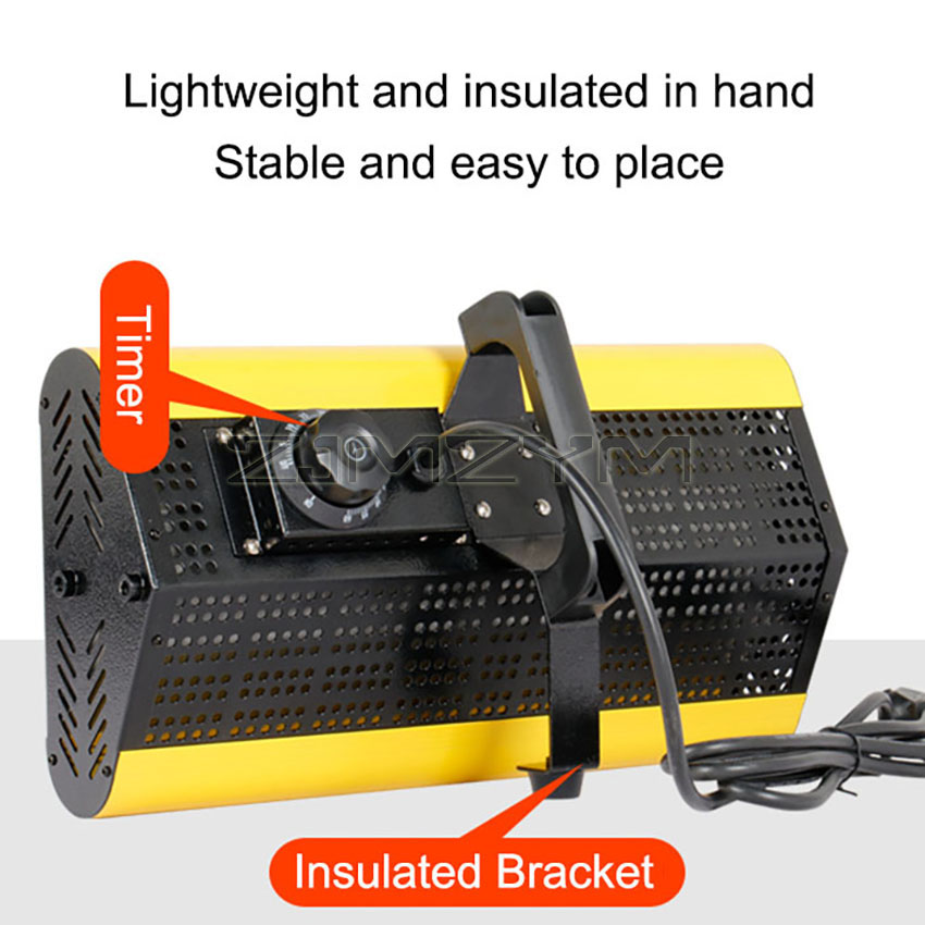 Handheld 1200W 2500W Infrared Paint Curing Lamp Paint Dryer Heating Lamp Heater Shortwave Infrared baking Lamps