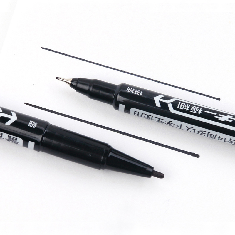 12 pièces Zèbre Huileuse Petite bicéphale Marqueur Stylo MO-120-MC à séchage Rapide Stylo N'est Pas de Décoloration, et Non toxique