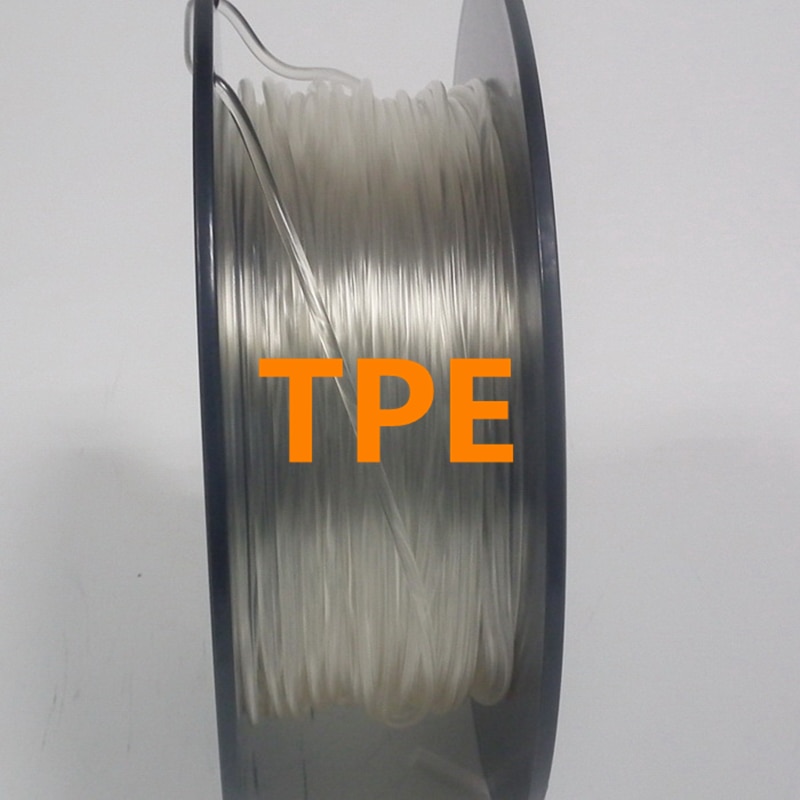FILAMENT souple pour imprimante 3D, TPE, matériaux en caoutchouc élastique, impression, ± 1.75MM, 0.02mm de diamètre, sous forme de bobine de 1KG,