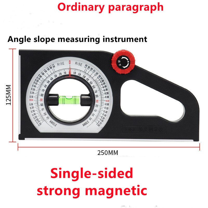 Magnetic High Precision Angle Slope Measuring Instrument Level Bubble Inclinometer Protractor Angle Finder Slope Scale Level: B