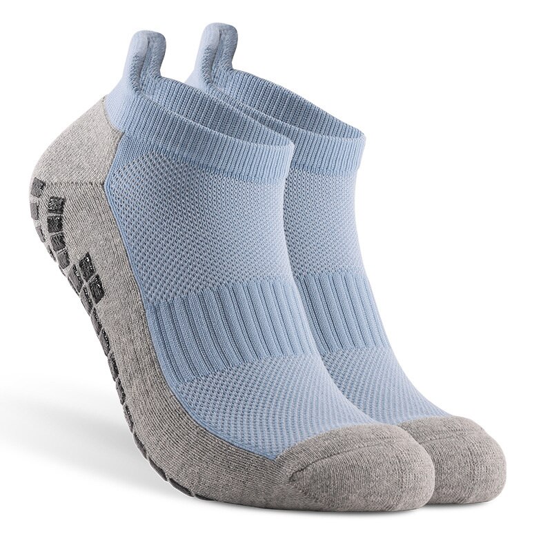 Calcetines antideslizantes con suela de silicona, para fútbol, competición , accesorios deportivos, unisex,: Sky Blue
