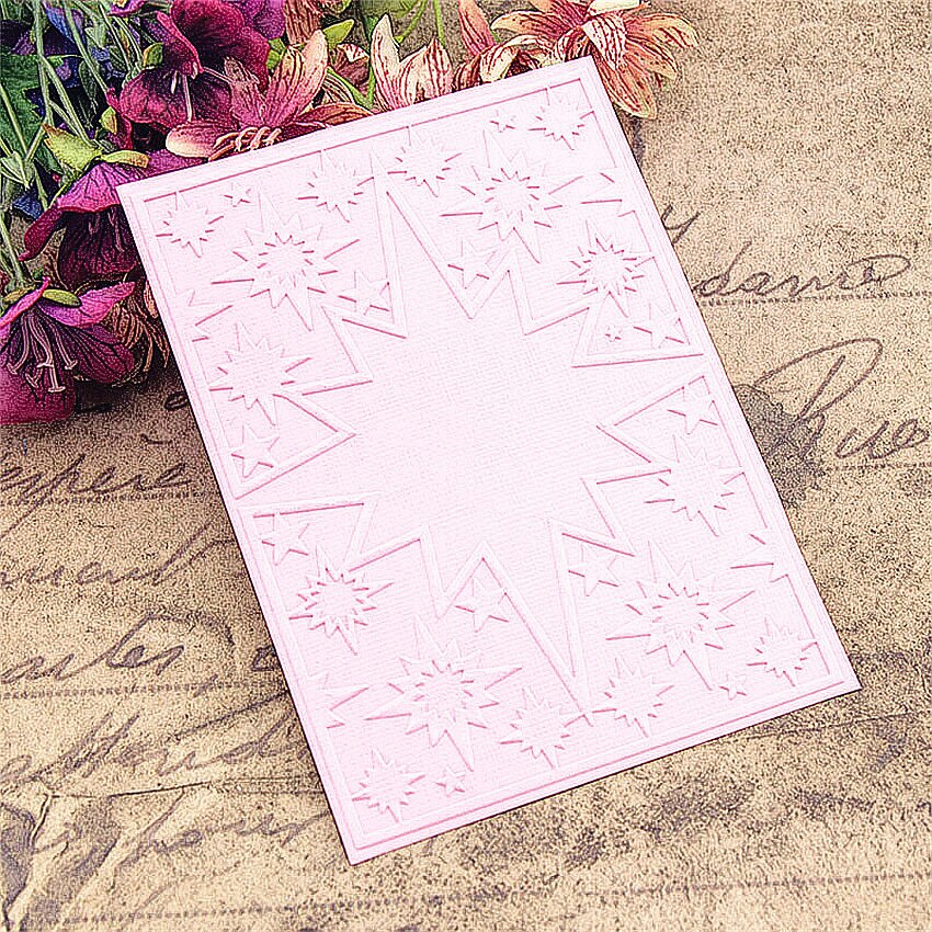 plastic clock template stars craft card making paper card album wedding decoration Embossing folders