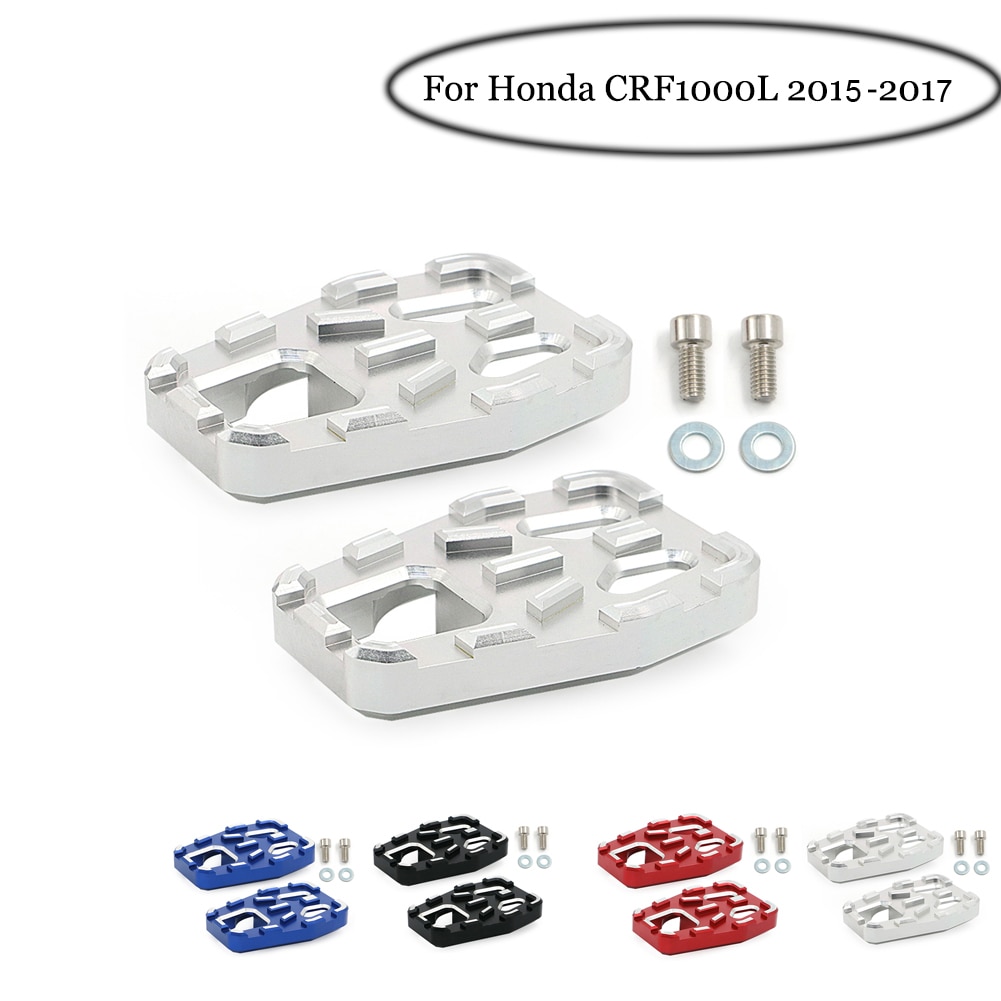 Motorcycle Billet MX Wide Foot Pegs Footrest For HONDA CRF1000L CRF 1000L Africa Twin Adventure Sports