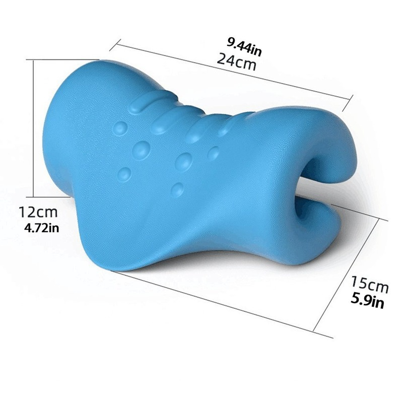 Oreiller relaxant de chiropratique pour le cou et les épaules, dispositif de Traction du cou, soulage la douleur et le Massage de la colonne cervicale