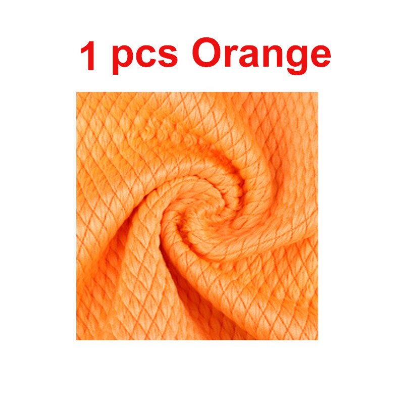 Limpiador automático de microfibra para coche, herramienta de limpieza para el cuidado del coche, Wassen Doek, Keuken: 1pcs orange