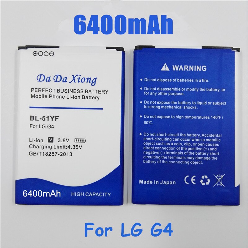 5900mAh BL-51YF / BL-51YH Battery for LG G4 H815 H818 H819 VS999 F500 F500S F500K F500L H811 V32