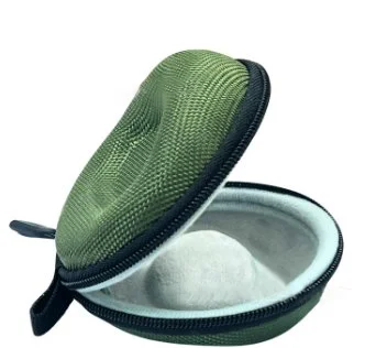 Custodia da viaggio portatile in EVA per orologio singolo, scatola portaoggetti per orologio, supporto per orologio impermeabile per smartwatch, contenitore con cerniera: verde