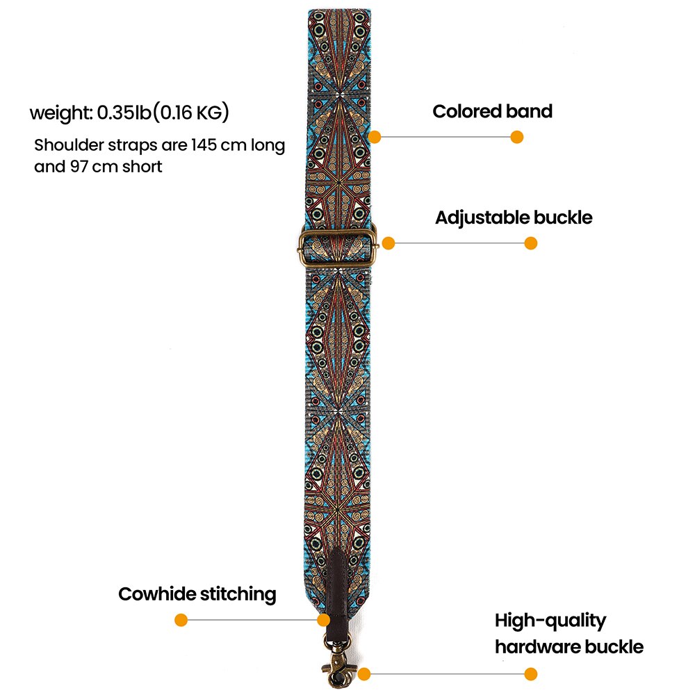 JOYIR Spallacci larghi Moda Nuove cinghie per borse per il tempo libero Cinghie di ricambio Borsa Donna Uomo Accessori per borse Larghezza 5 cm