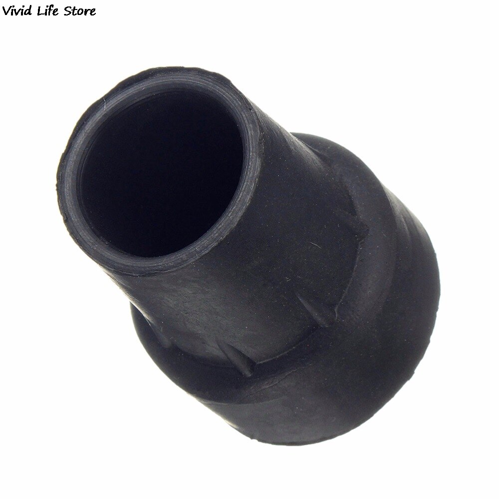Cubierta de goma de 19mm para bastón de senderismo, almohadilla de Muleta de caña, de Metal resistente, 1 unidad