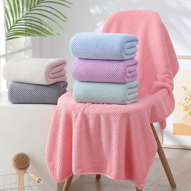 140x70cm Large Bath Towels Soft Bathroom Washcloth Bathing Robe Comfort Microfiber Bathrob Quick-Drying Bath Towel