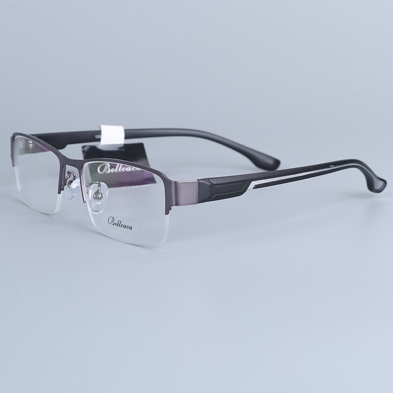 Bellcaca Spectacle Frame Men Eyeglasses Nerd Computer Optical Transparent Clear Lens Eye Glasses Frame For Male Eyewear 12006