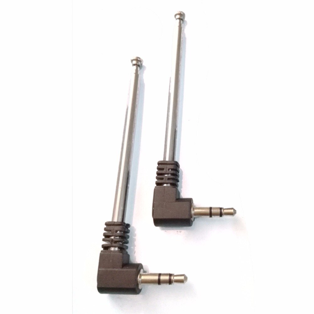 marca nuovo 2 pz FM Radio antenna antenna del telefono 3.5mm modulazione di frequenza antenna telescopica antenna estensibile HIFI 250mm lungo